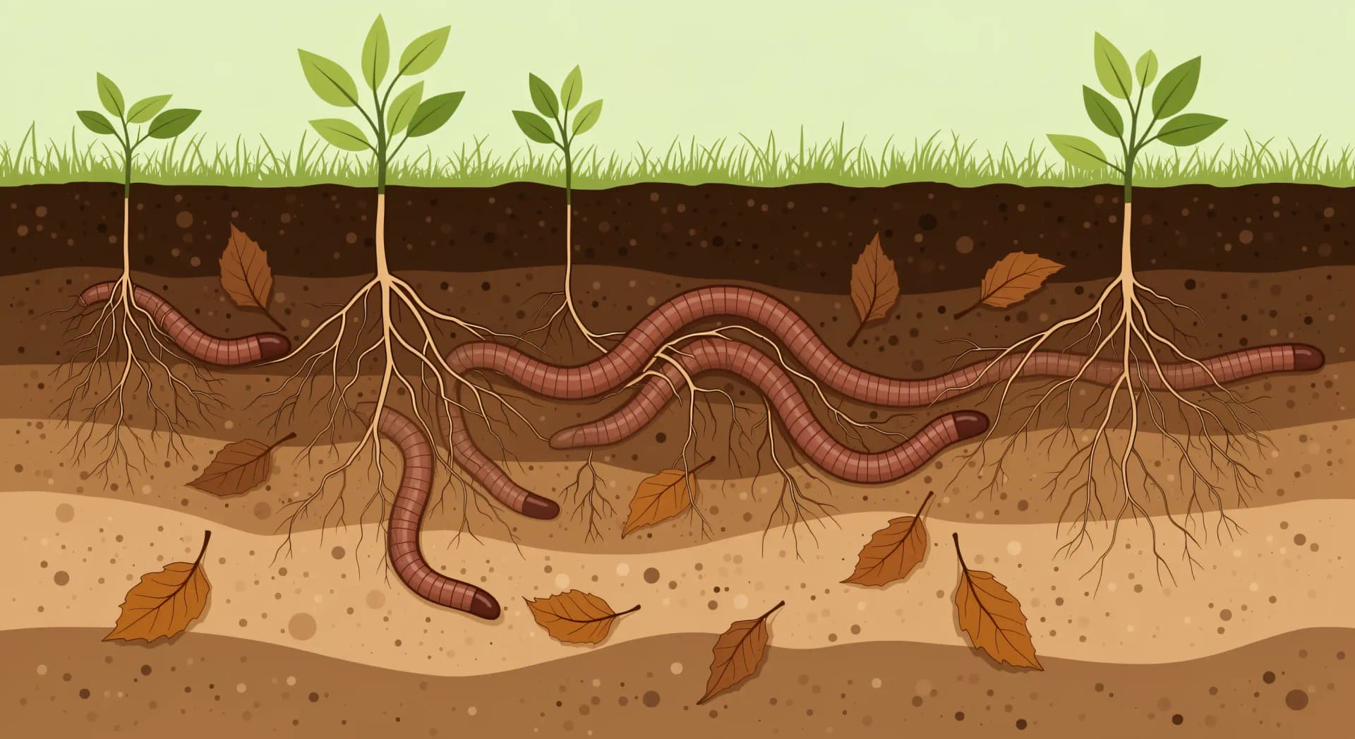 Bioturbation : combien de tonnes de terre les vers remuent