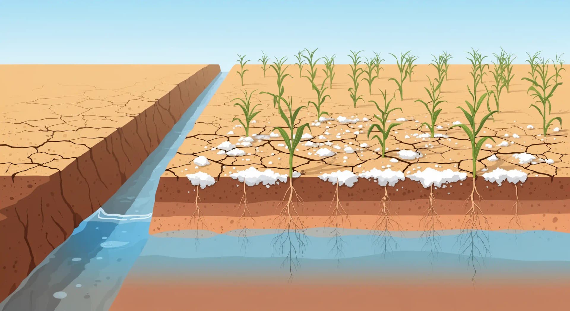 Salinisation des sols : définition, causes et irrigation